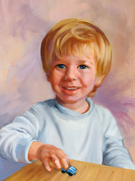 Boy with Toy Car